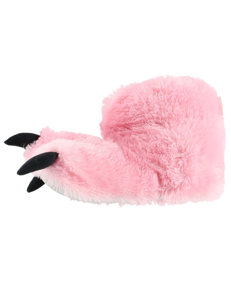 Lazy One Animal Paw Slippers for Kids and Adults, Fun Costume for Kids, Cozy Furry Slippers (Pink, Small) - Image 3