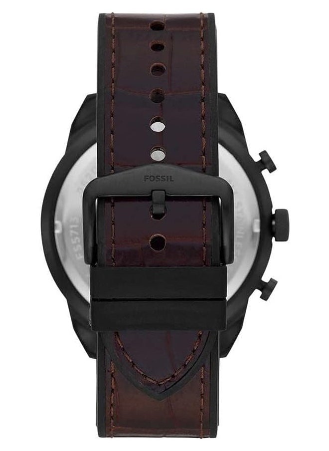 FOSSIL Fossil Men's imported waterproof leather Brown Watch -  - Image 2