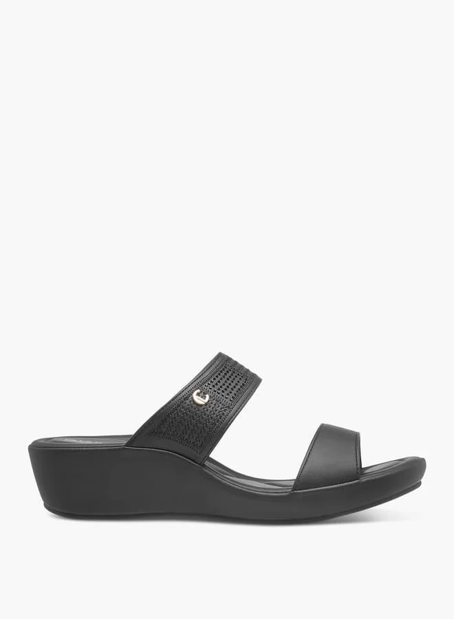 Le Confort Women Embellished Slip-On Sandals with Wedge Heels