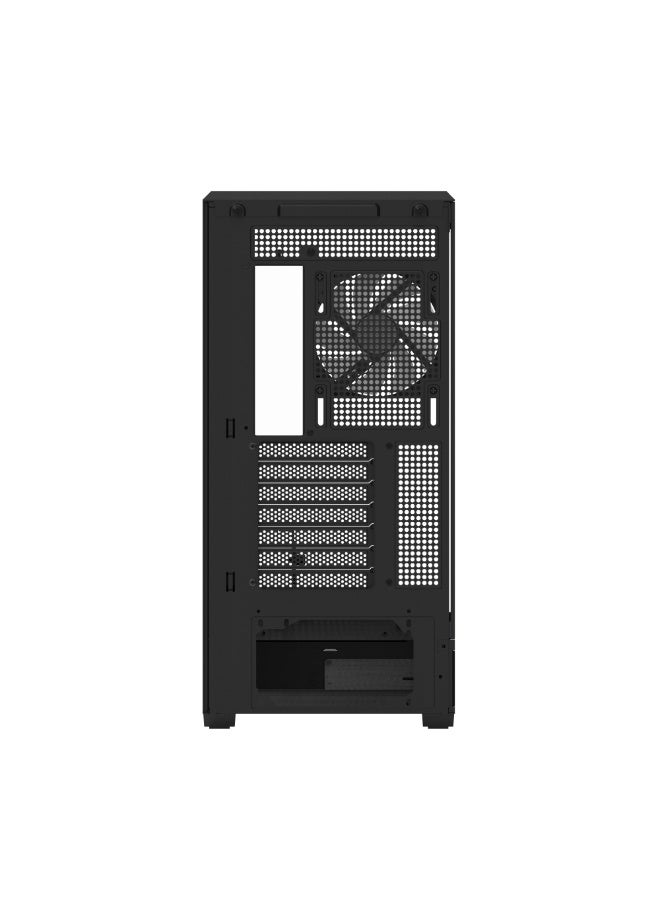 AeroCool B507F-G-BLK ATX Case with ARGB Lighting and 4 Fans - Image 4