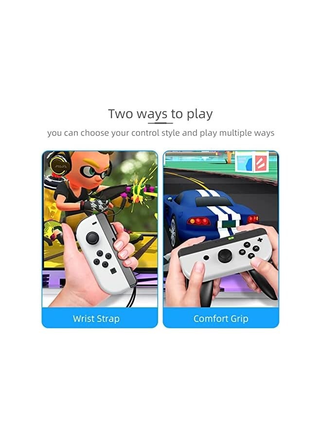 PROMASS Joycon Grips Compatible with Nintendo Switch/Switch OLED Joy-Con Controllers, 2 Packs Wear Resistant Game Controllers Handle Kit Ergonomic Comfort Charging Hand Grips for Switch - Image 2