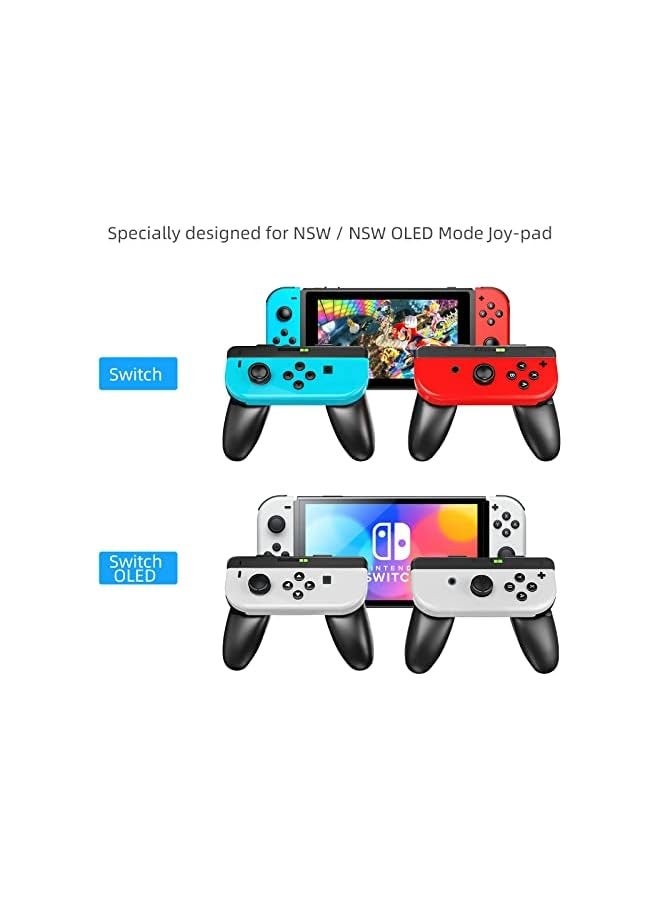 PROMASS Joycon Grips Compatible with Nintendo Switch/Switch OLED Joy-Con Controllers, 2 Packs Wear Resistant Game Controllers Handle Kit Ergonomic Comfort Charging Hand Grips for Switch - Image 5