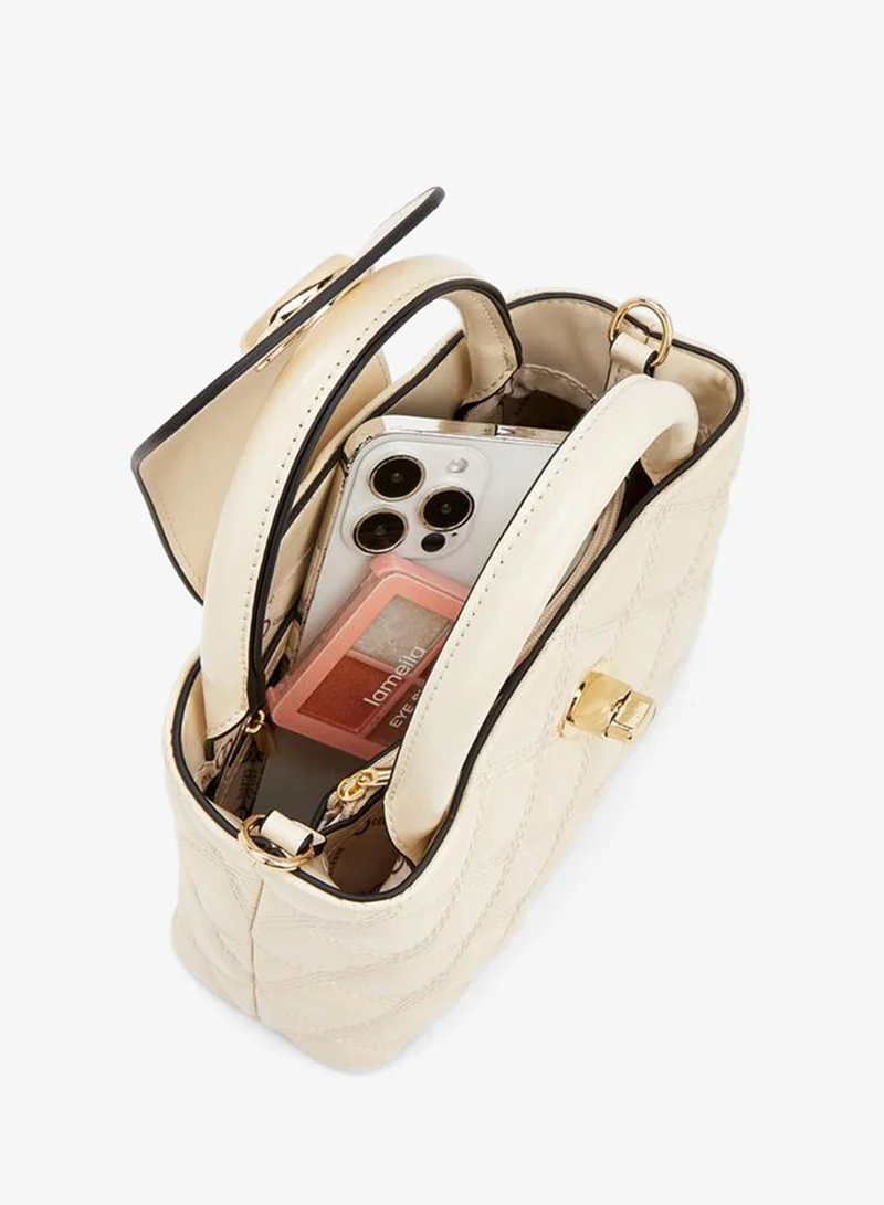 Celeste IVORY Quilted Crossbody Bag With Chain Strap for Women | Best Price UAE