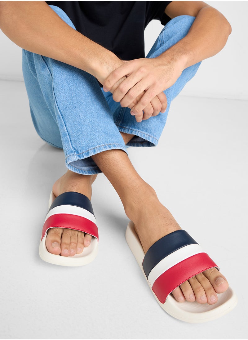 Seventy Five Color Block Casual Slides  - Image 5