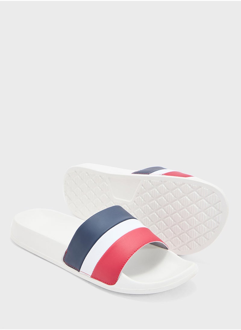 Seventy Five Color Block Casual Slides  - Image 3