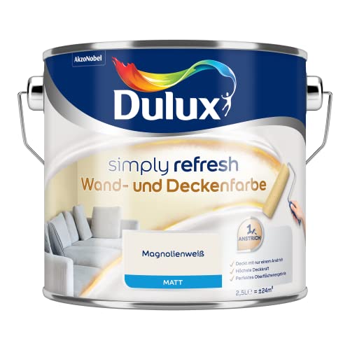 Dulux دهان الجدران والسقف من دولوكس سيمبلي ريفريش - أبيض ماغنوليا - 2.5 لتر - دهان داخلي منعش ودائم لمنزل جميل - Image 5