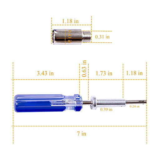 Groword 7 Inch Terminator TV Tool - LTT-7 GTT-7 CATV Cable Locking Terminator - Coax/Coaxial Cable Bump Key - Blue - Image 3