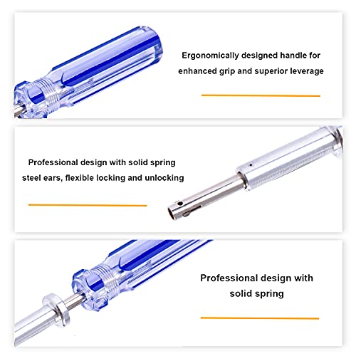 Groword 7 Inch Terminator TV Tool - LTT-7 GTT-7 CATV Cable Locking Terminator - Coax/Coaxial Cable Bump Key - Blue - Image 2