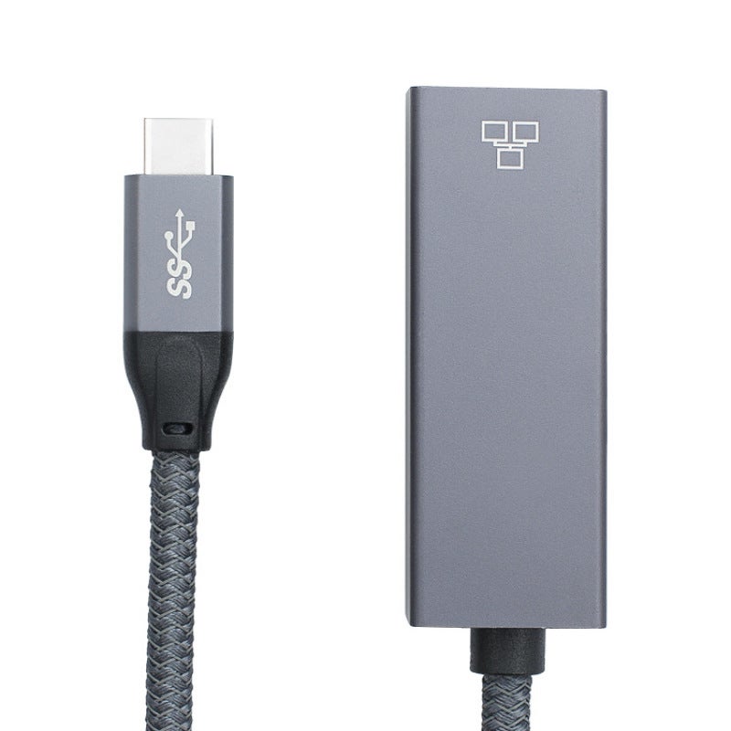 Type C Ethernet Adapter: Grey, 1000Mbps Fast Transmission, Stable Connection - Low Latency, Portable Plug Play RJ45 Adapter for Wide Device Compatibility & Movable Wired Network Use - Image 5