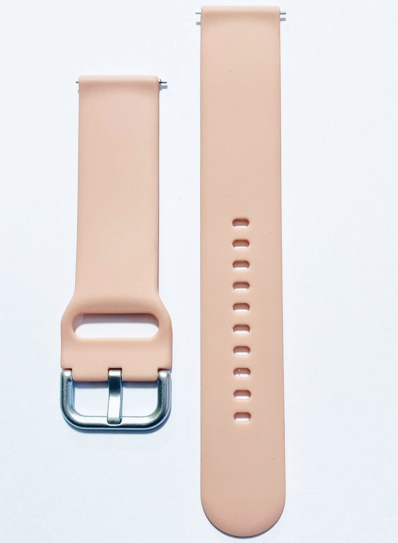 22mm Silicone Strap For Oraimo Watch 2 Pro OSW-32- Smart Watch  (Pink) - Image 2