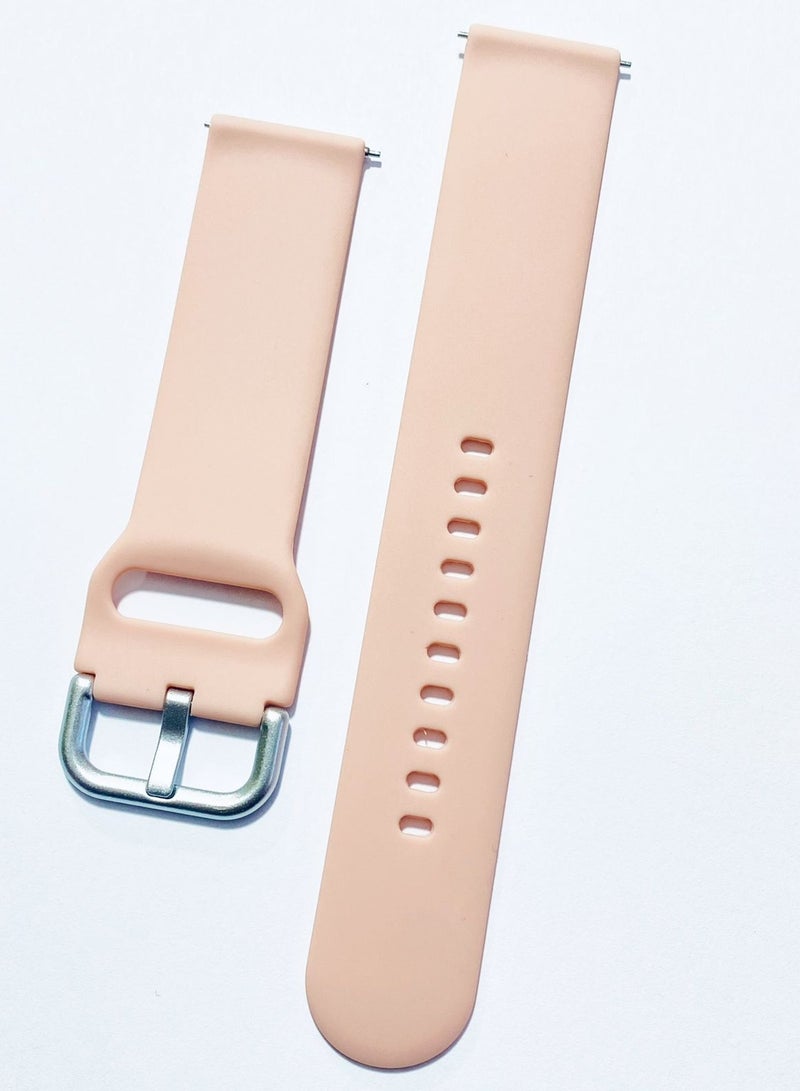 22mm Silicone Strap For Oraimo Watch 2 Pro OSW-32- Smart Watch  (Pink) - Image 1