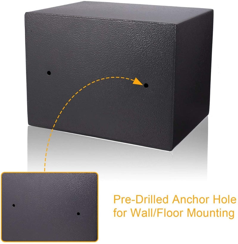 Overa Digital Electronic Safe Metal Locker Box for Home and Office with Double Deadlock Ideal for Jwellery Documents Valuables PIN and Manual Access - Image 3