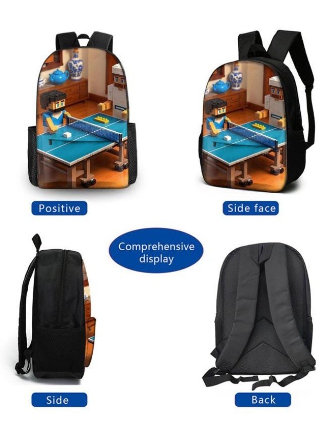 The latest universal cartoon new three-piece schoolbag (for students, teenagers, children)  - Image 3