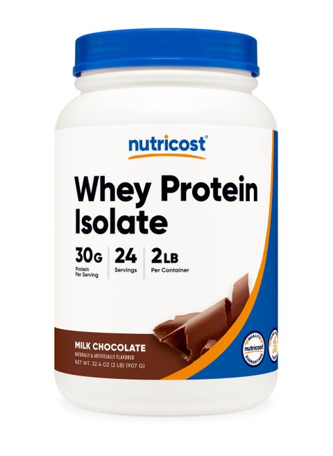 Whey Protein Isolate - 30 G Protein per Serving | 26 SERVINGS | 2 LB Per Container,Milk Chocolate Naturally & artificially flavored Net WT 32 oz ( 2 LB) 907 G