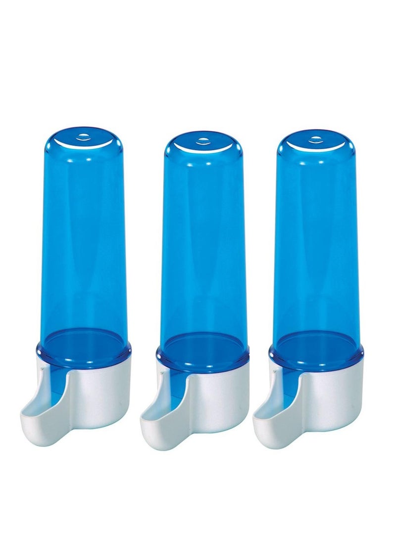 Fountain Altair Bird Cage Attach Water Bottle Blue 3X110ml