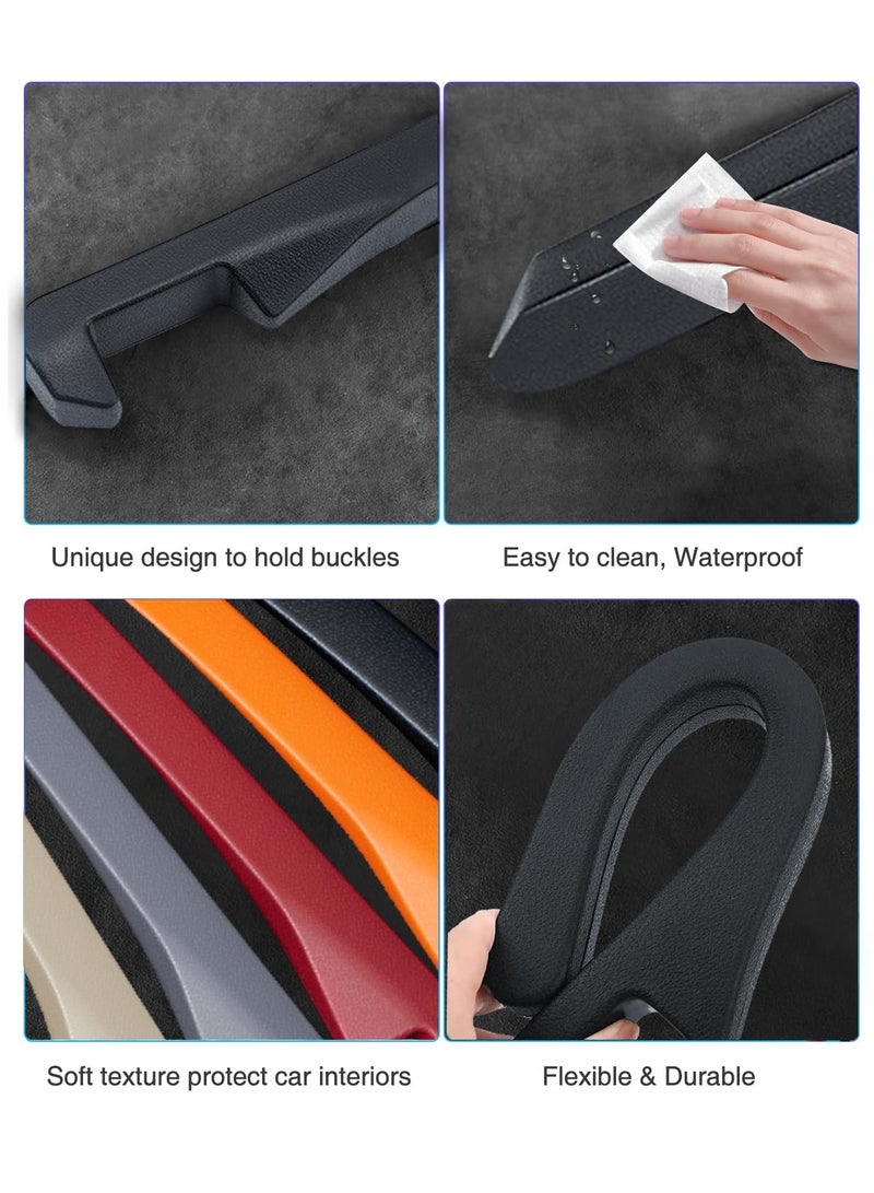 SYOSI Car Seat Gap Filler PU Leather Fill The Gap Between Seat and Center Console Prevent Things from Falling Universal Vehicle Interior Accessories Easy to Install Stable No Peculiar Smell 2 Pack - Image 4