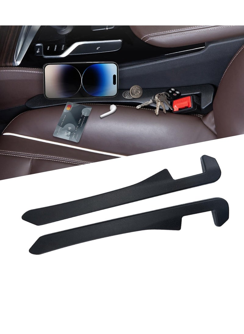 SYOSI Car Seat Gap Filler PU Leather Fill The Gap Between Seat and Center Console Prevent Things from Falling Universal Vehicle Interior Accessories Easy to Install Stable No Peculiar Smell 2 Pack - Image 1