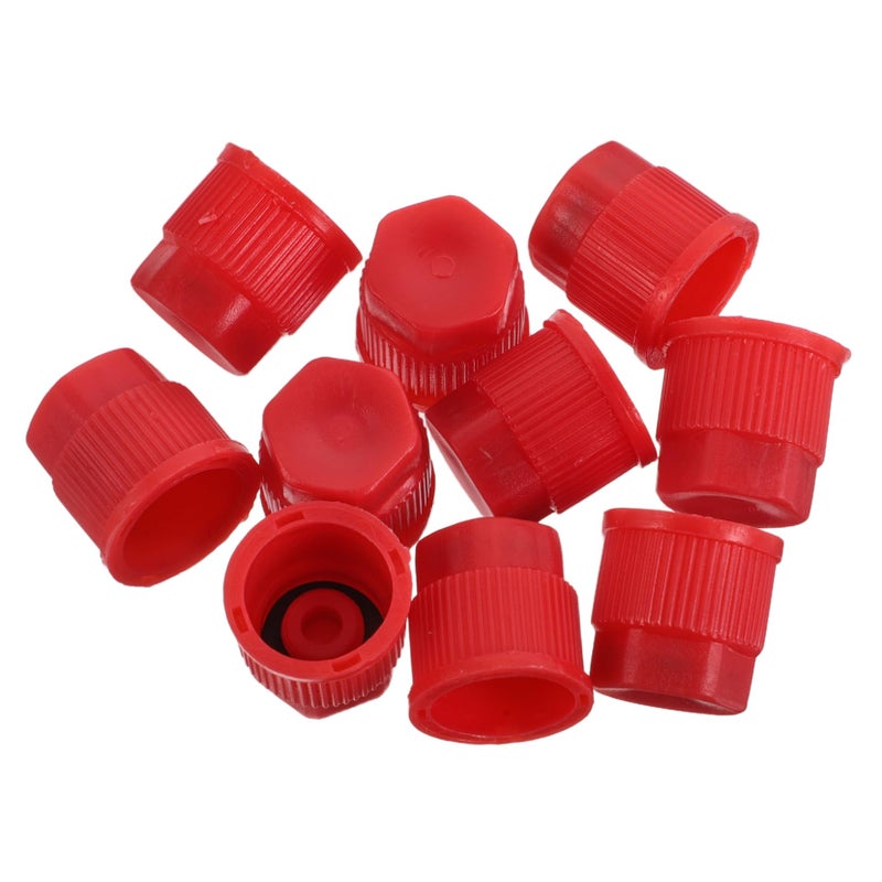 Leakproof AC Valve Core Caps 10 Pack For Car Low High Pressure Valve Replacement - Image 2