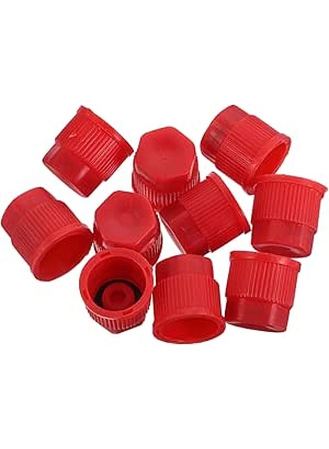 Leakproof AC Valve Core Caps 10 Pack For Car Low High Pressure Valve Replacement - Image 1