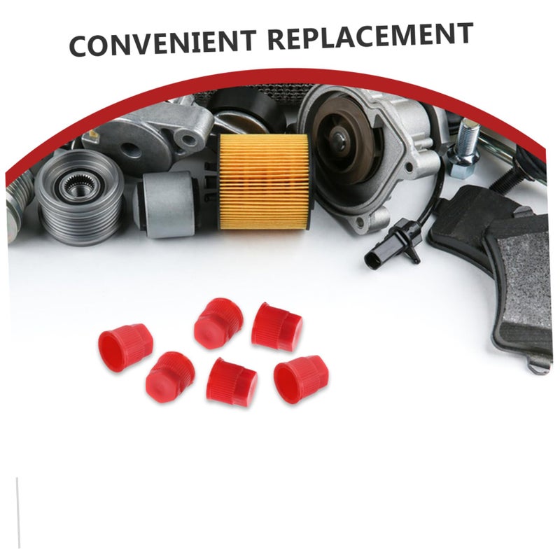 Leakproof AC Valve Core Caps 10 Pack For Car Low High Pressure Valve Replacement - Image 4