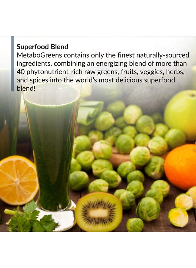 BioTrust Metabogreens Superfood Powder Super Greens Vegetable Powder Mix Made With Clinicallyresearched Spectra Non Gmo Soy Free Gluten Free Dairy Free Energizing Berry Flavor (30 Servings)  - Image 4