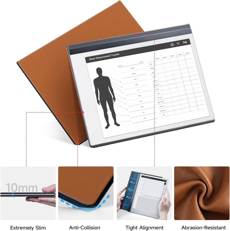 Ayotu Case for Remarkable 2 Paper Tablet 10.3" 2020 Released, Book Folio Design with Bulit-in Magnet, Premuin PU Leather Cover, Brown (Exclusive Templates Provided) - Image 3