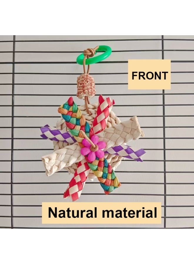 Bird toys, windmills, straw paper tubes, stuffy bird cages, decorations, bird supplies, phoenixes, small parrot toys - Image 3