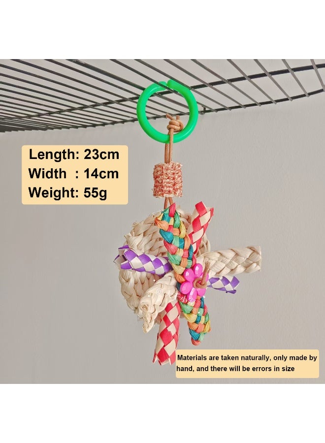 Bird toys, windmills, straw paper tubes, stuffy bird cages, decorations, bird supplies, phoenixes, small parrot toys - Image 2