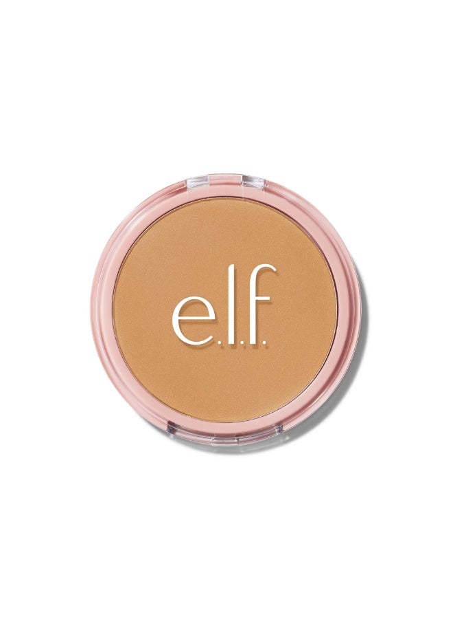 elf Halo Glow Powder Filter, Pressed Finishing Powder, Buildable Coverage,Tan Warm - Image 1