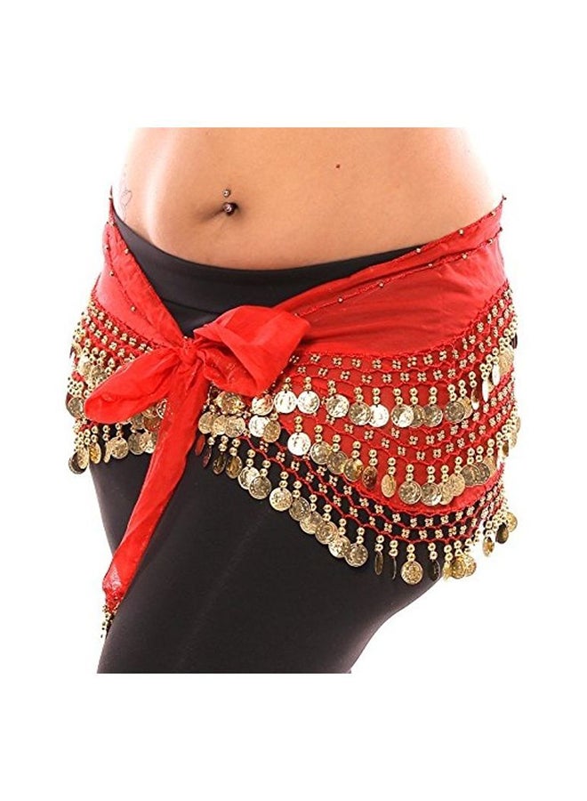 Vritraz Belly Dance Belt One Size Adjustable Comfortable Hip Scarf Suitable for Women Daily Use Performance Wear - Image 1