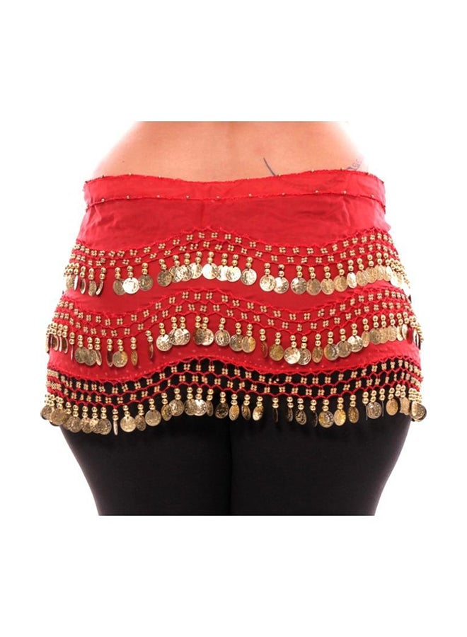 Vritraz Belly Dance Belt One Size Adjustable Comfortable Hip Scarf Suitable for Women Daily Use Performance Wear - Image 3