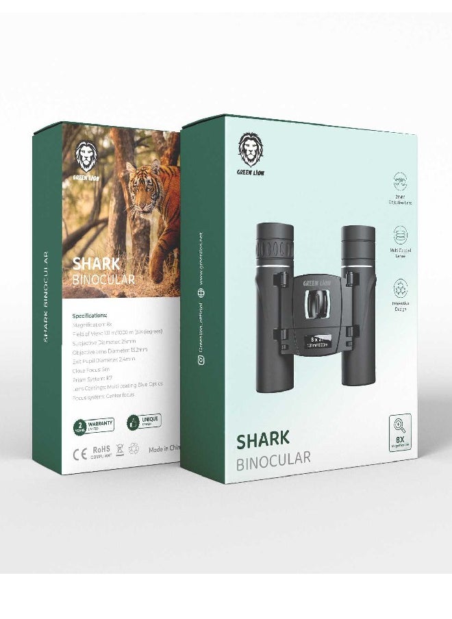 GREEN LION Shark Binocular 21mm Lens Black 