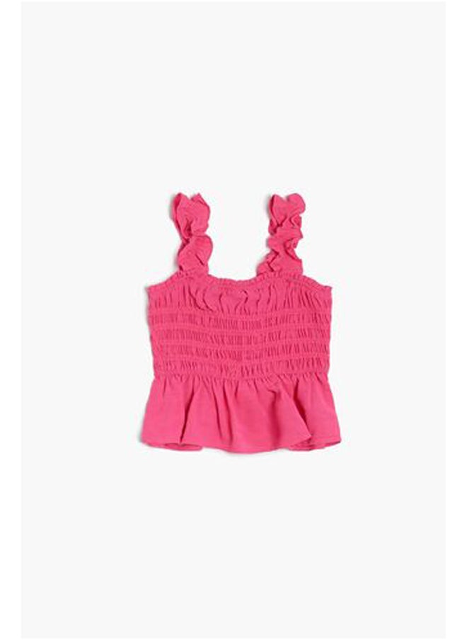 FOREVER 21 - Girls Smocked Ruffle Tank Top (Kids) - Image 1