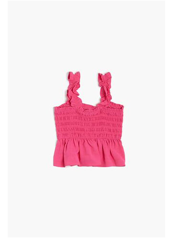 FOREVER 21 - Girls Smocked Ruffle Tank Top (Kids) - Image 1