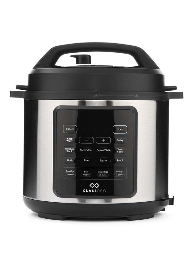 ClassPro Electric Pressure Cooker 6L 1000W Silver  - Image 1