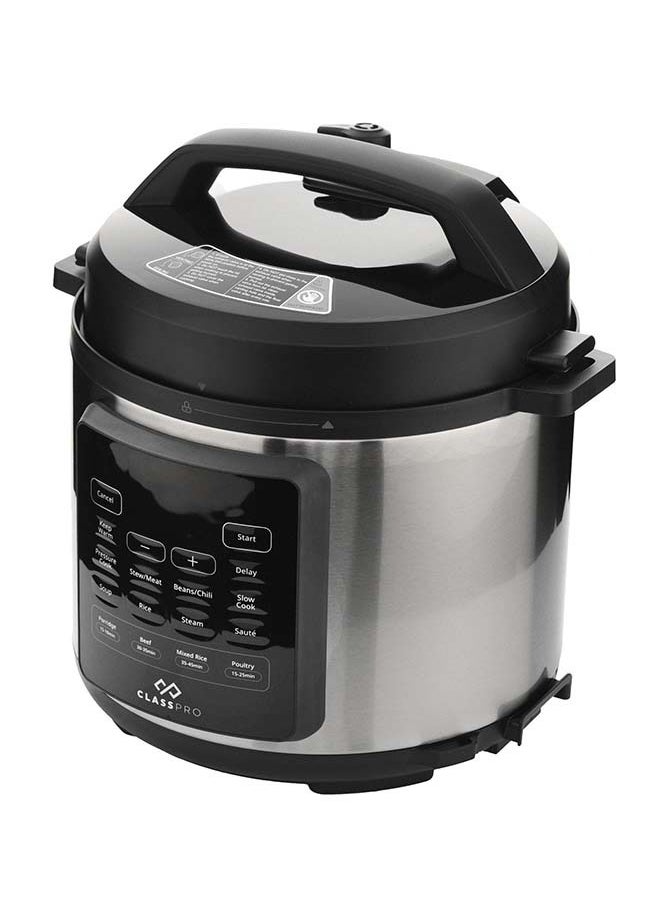 ClassPro Electric Pressure Cooker 6L 1000W Silver  - Image 4