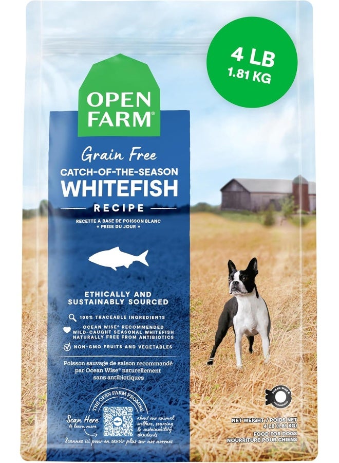 Open Farm Grain Free Catch of the Season Whitefish Dry Dog Food - 4 LB/1.81Kg - Image 1