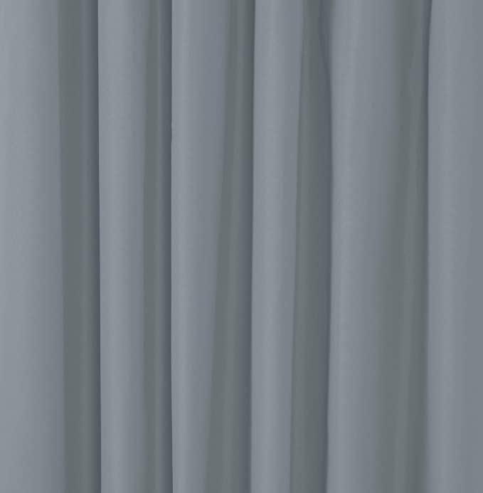 Parda Online Room Darkening Curtain - 3 Layer Thermal Insulated Eyelet Blackout Curtains, Grey, 7 Feet, Pack of 2 - Image 2