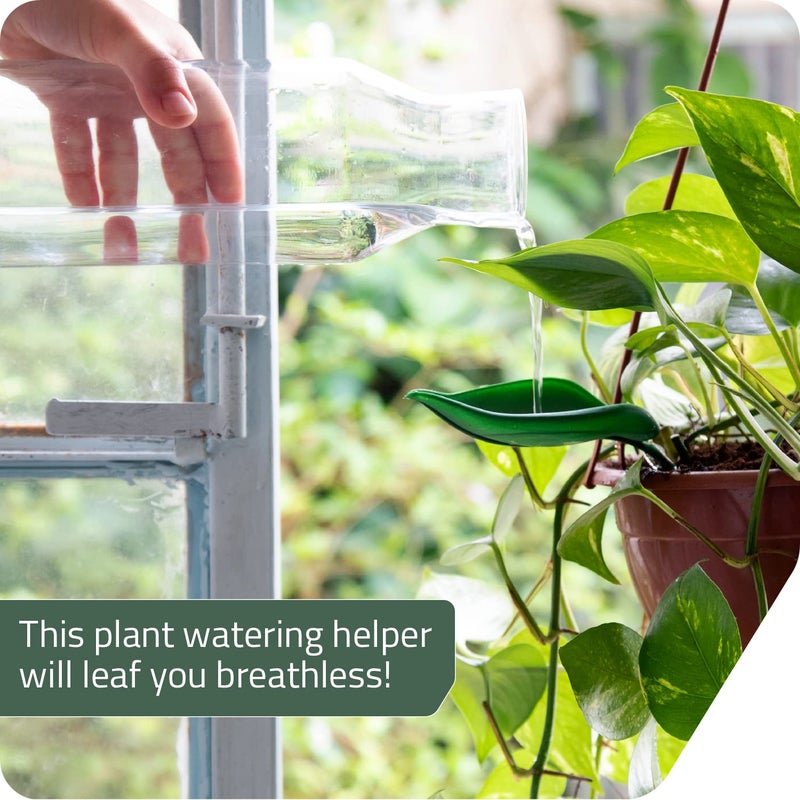 Peleg Design Leaflow Plant Pot Watering Funnel (Set of 3), Plant Watering Funnel for Indoor and Outdoor Plants, Watering Leaves for Plants - Image 3