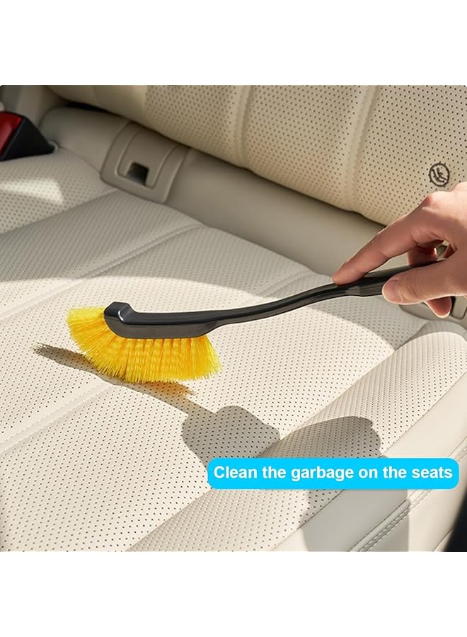 KASTWAVE Car Wheel Rim Wash Brush Set 3Pcs With Long Handles, Durable Soft Bristle Tire & Engine Cleaning Brushes For Auto Detailing, Car, Suv, Truck, Sedan, Easy Scrubbing Tool - Image 3