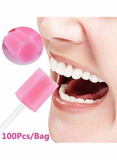 KASTWAVE Disposable Oral Care Sponge Swabs, Teeth Cleaning Swabs 100pcs  - Image 4