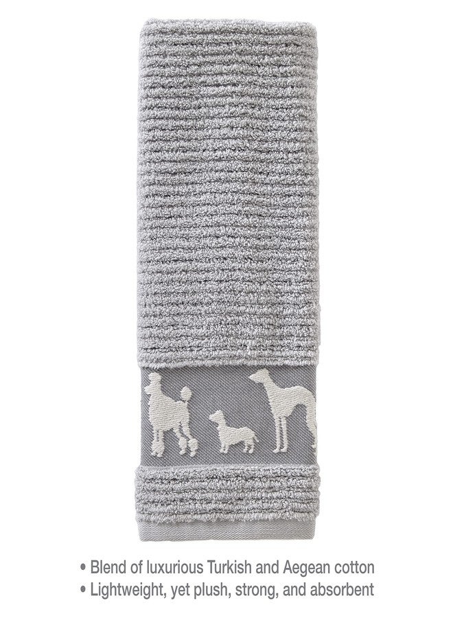 اس كيه ال هوم طقم مناشف يد SKL Home Vern Yip Dog Daze، رمادي، قطعتين - Image 3