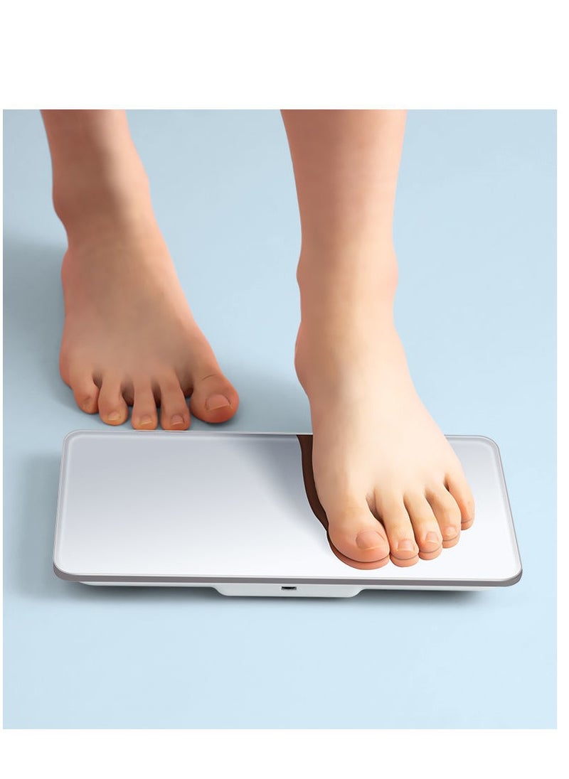 Generic Portable LED Mirror Bathroom Scale 180kg  - Image 1