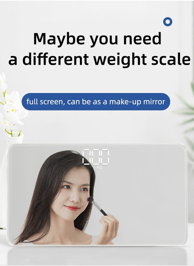 Generic Portable LED Mirror Bathroom Scale 180kg  - Image 2