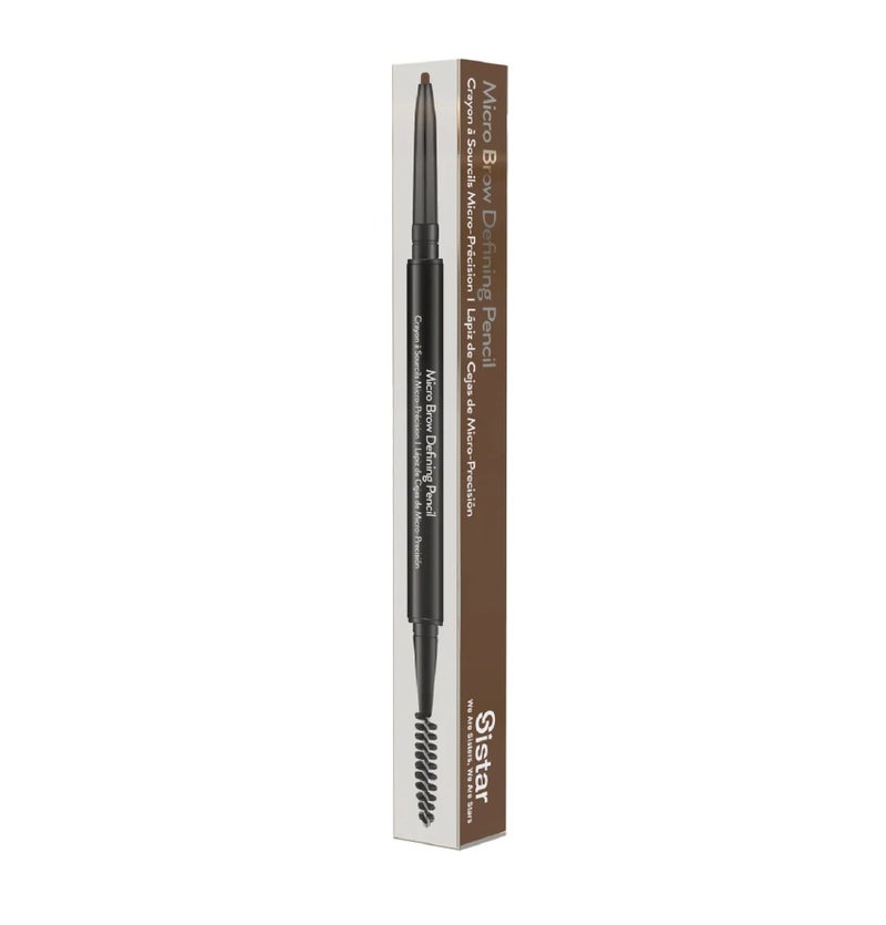 Sistar Micro Brow Defining Pencil Stylist Waterproof Eyebrow Pencil, Ultra Fine Double Ended Fill and Shape (Warm Brown) - Image 1
