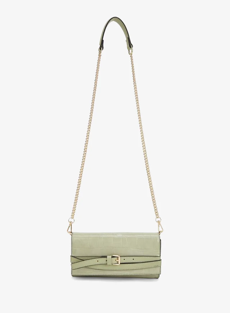 سيليست Textured Crossbody Bag With Detachable Strap