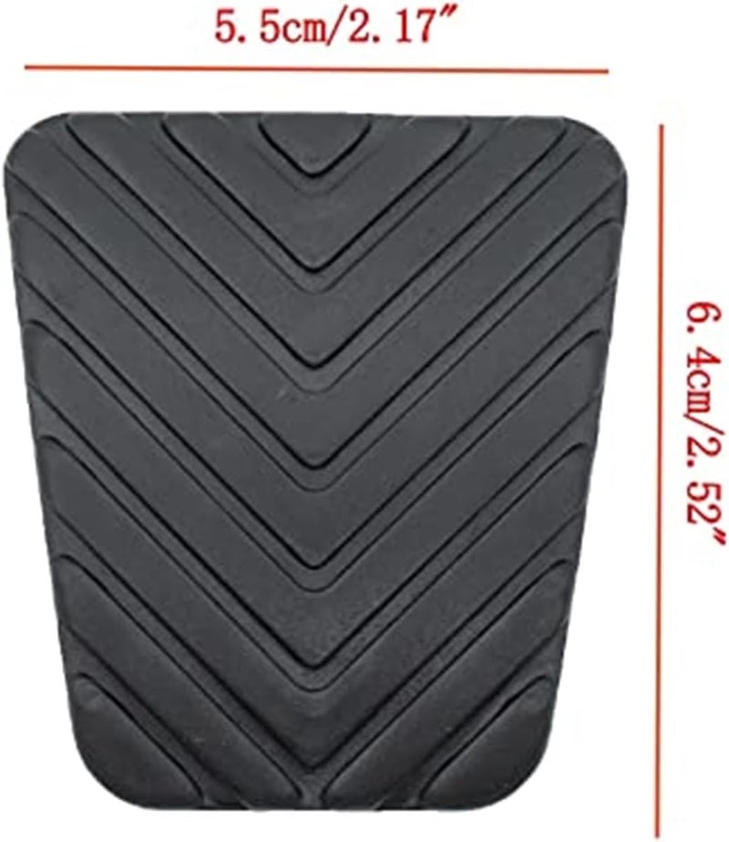 Wivplex Brake Clutch Pedal Pad Rubber Cover Set - Image 5