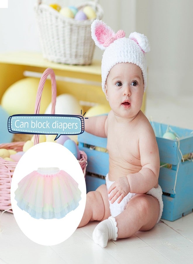 Billion Xin Baby Girls Tutu Skirt, Infant Tulle Soft and Smooth Tutus, Newborn Soft Skirts for Toddler Rainbow - Image 2