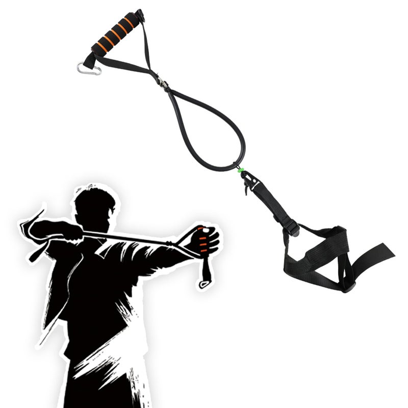 MOYJ Archery Bow Trainer Rubber Simulate Real Draw Weight Archery Bow Training Aids Practice Archery Release Trainer Upgraded Version for Youth Adult Beginner - Image 1