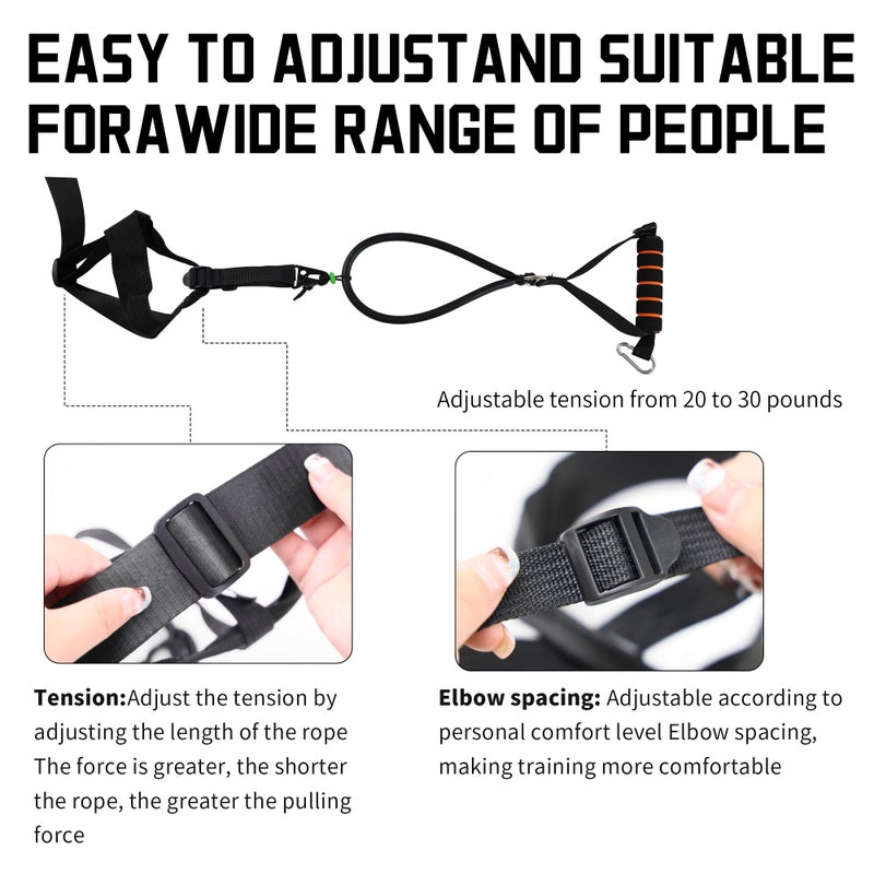 MOYJ Archery Bow Trainer Rubber Simulate Real Draw Weight Archery Bow Training Aids Practice Archery Release Trainer Upgraded Version for Youth Adult Beginner - Image 4